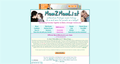 Desktop Screenshot of mom2momlist.com